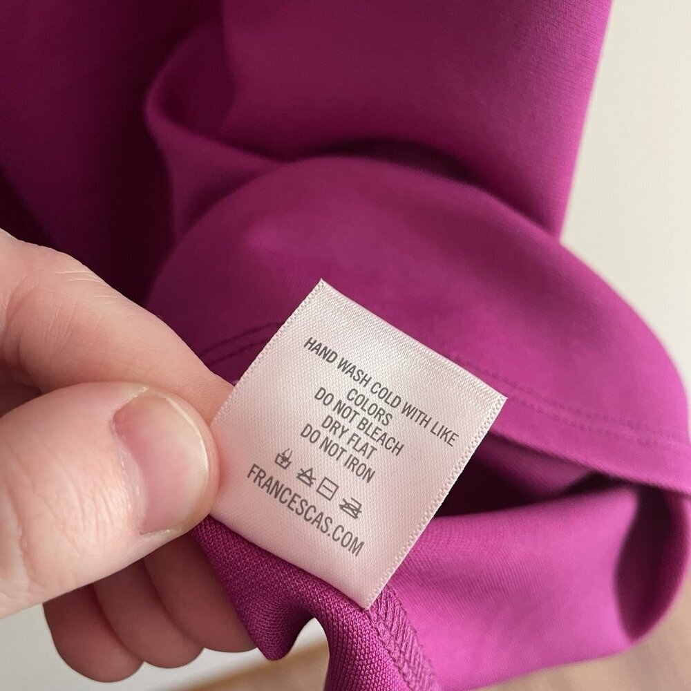 Mi Ami Francescas Womn M Magenta Embroidered Sleeveless Desirae Skater Dress NWT - Picture 10 of 12